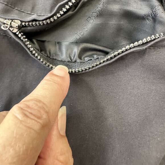 Mercedes Benz Logo Collection Mens L Jacket Black Pocket Zipper button Mock Neck - Picture 8 of 16